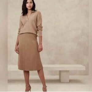 Banana Republic Factory A-Line Midi Sweater Skirt | Large